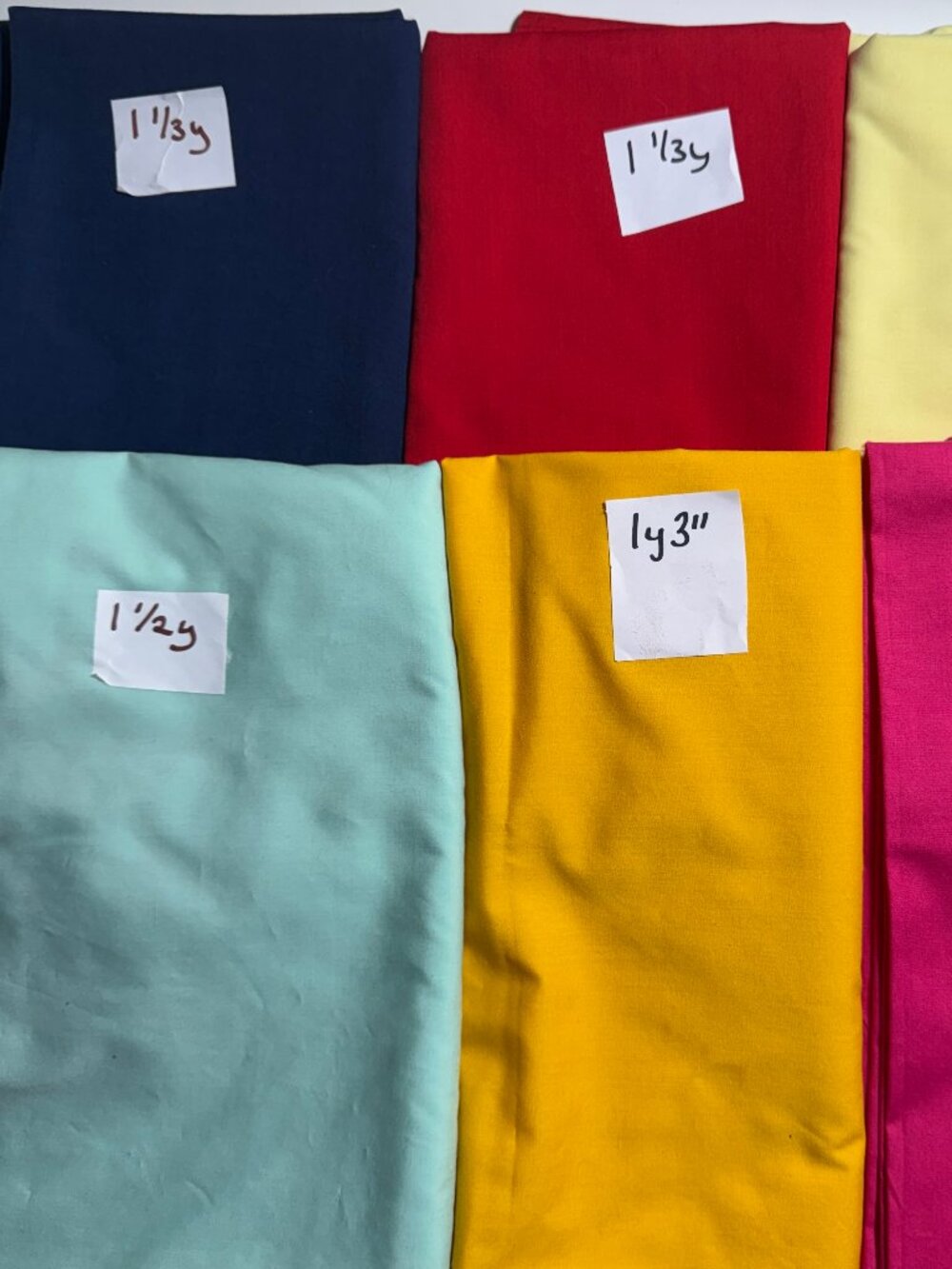 7 1/2 yards of Solid Color Cotton Blend Fabric #491 - Picture 2 of 4